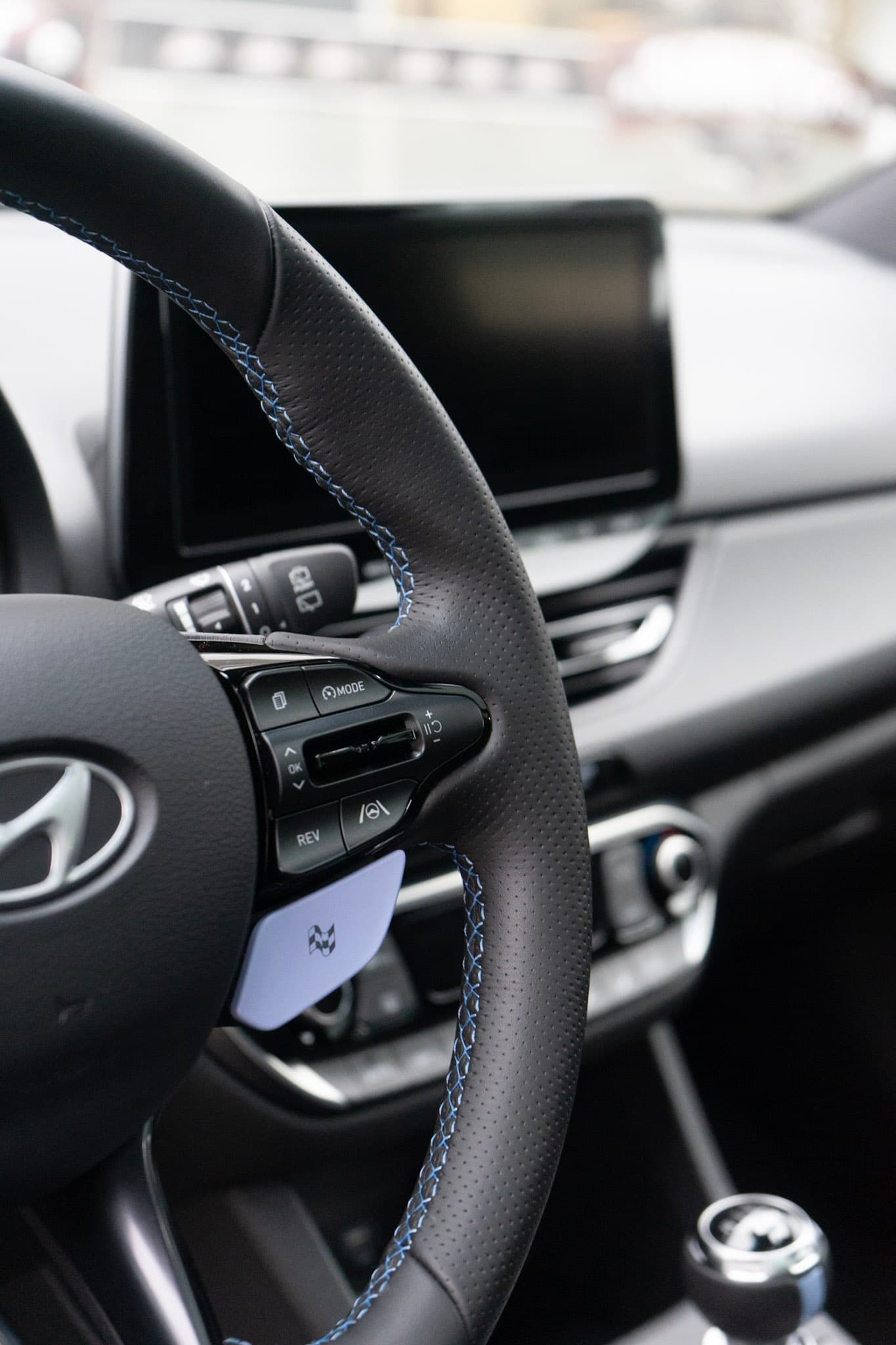 PKW Innenraum - Lenkrad und Cockpit